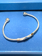 Load image into Gallery viewer, Sterling Silver & 14kt Gold Destination Cuff Bracelet
