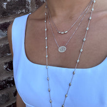 Load image into Gallery viewer, Sterling Silver Artisan Gate Lariat Necklace