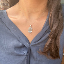 Load image into Gallery viewer, 14kt Gold & Sterling Artisan Gate Necklace