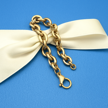 Load image into Gallery viewer, 14kt Gold Large Link Bracelet
