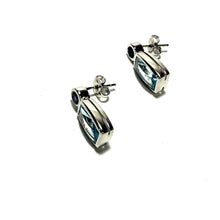 Load image into Gallery viewer, Blue Topaz and Iolite Sterling Earrings