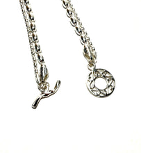 Load image into Gallery viewer, Double Sterling Rice Bead & Gate Toggle Bracelet