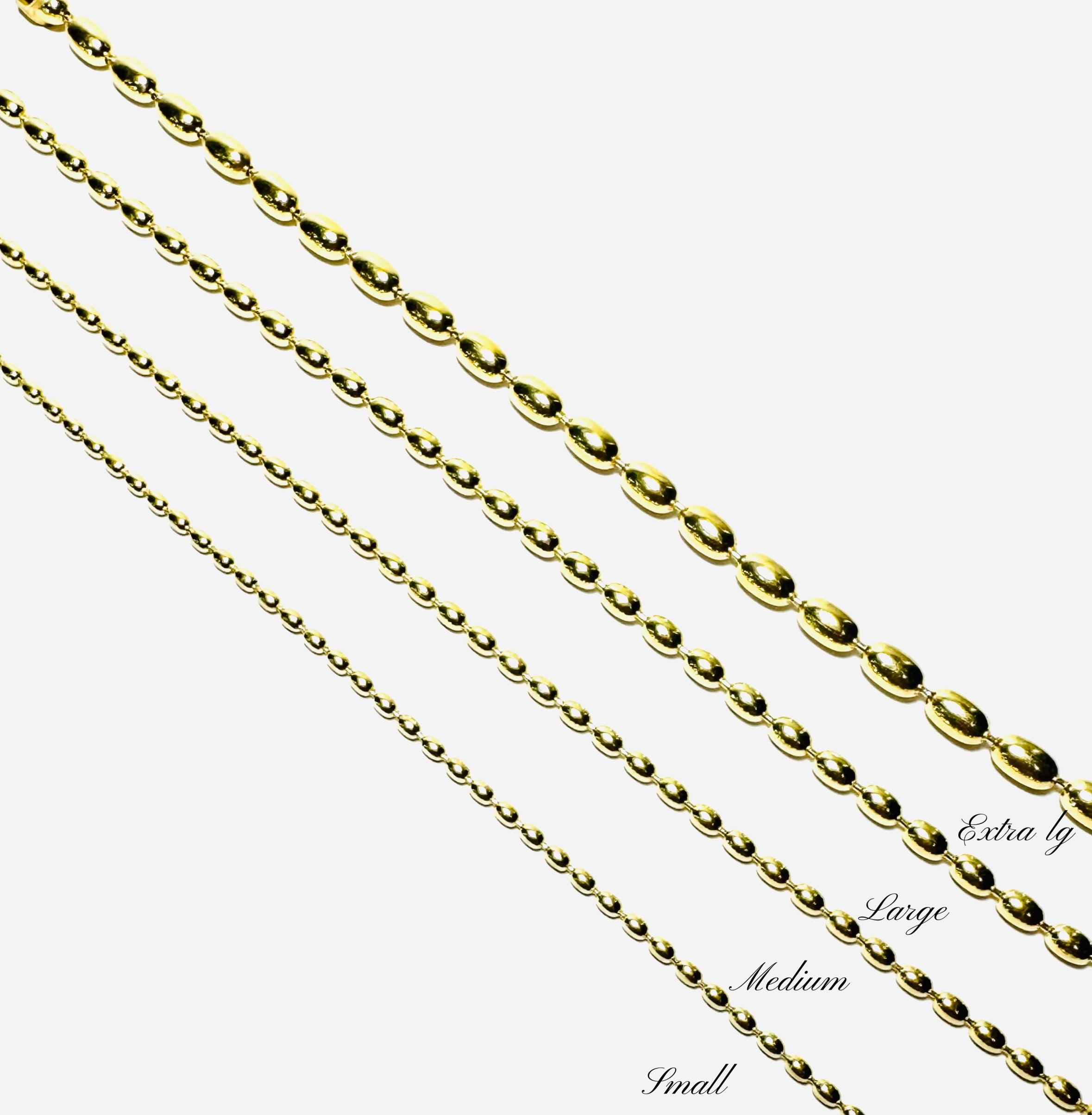 Gold Plated Sterling Rice Bead Bracelet Dacuba's Fine Jewelry