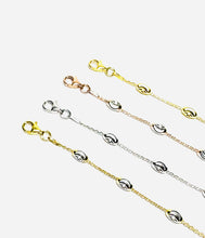 Load image into Gallery viewer, Sterling Station Rice Bead Bracelet