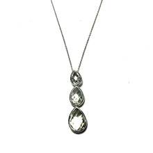 Load image into Gallery viewer, Sterling Silver Green Amethyst Necklace