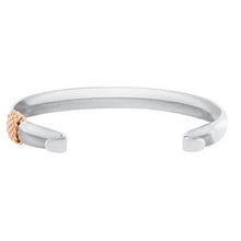 Load image into Gallery viewer, SS-14KT ROSE WRAP CONVERTIBLE WIDE BRACELET