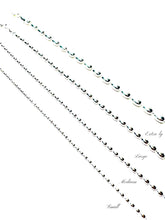 Load image into Gallery viewer, Small Sterling Rice Bead Necklace