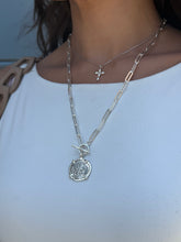 Load image into Gallery viewer, Sterling Replica Atocha Coin & Paperclip Necklace