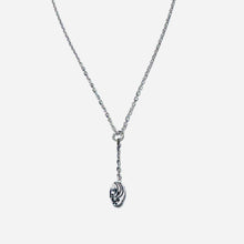Load image into Gallery viewer, Sterling Mini Rice Bead Y-Necklace