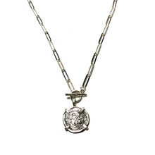 Load image into Gallery viewer, Sterling Replica Atocha Coin & Paperclip Necklace