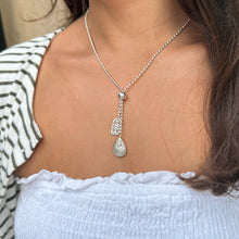 Load image into Gallery viewer, Double Southern Gate & Rice Bead Lariat Necklace