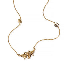 Load image into Gallery viewer, Southern Gates® Gold Plated Bee And Honeycomb Necklace