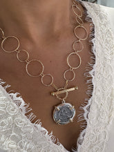 Load image into Gallery viewer, Sterling & Gold Filled Atocha Coin Necklace