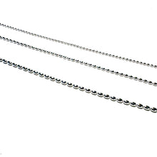 Load image into Gallery viewer, Sterling Rice Bead Anklet