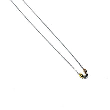 Load image into Gallery viewer, Sterling Tri-gold Vermeil Rice Bead Mini Necklace