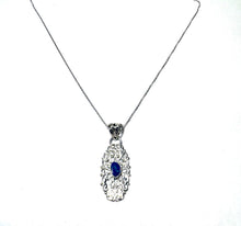 Load image into Gallery viewer, Sterling Silver Southern Gate & Blue Opal Pendant