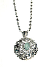 Load image into Gallery viewer, Sterling Southern Gate & Chalcedony Necklace