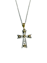 Load image into Gallery viewer, Sterling & Gold Filled Southern Gate Cross Necklace