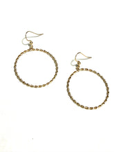 Load image into Gallery viewer, *Gold Filled Textured Round Earrings