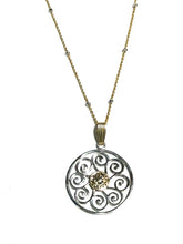 Load image into Gallery viewer, Sterling & Gold Filled Artisan Gate Necklace