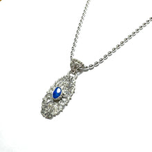 Load image into Gallery viewer, Sterling Silver Southern Gate & Blue Opal Pendant