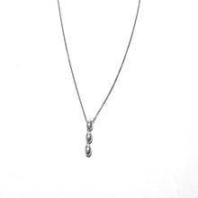 Load image into Gallery viewer, Sterling Rice Bead Drop Necklace