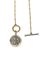 Load image into Gallery viewer, *Sterling & Gold Filled Atocha Coin Inspired Necklace
