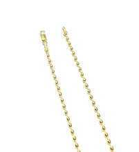Load image into Gallery viewer, Large Gold Plated Sterling Rice Bead Necklace