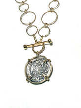 Load image into Gallery viewer, Sterling & Gold Filled Atocha Coin Necklace
