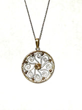 Load image into Gallery viewer, Sterling & Gold Filled Artisan Gate Necklace