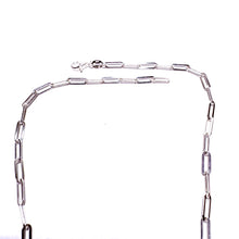 Load image into Gallery viewer, Small Sterling Paperclip Necklace