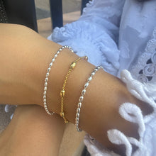 Load image into Gallery viewer, Lowcountry Layer | Sterling & 14kt Gold Filled Rice Bead Bracelet Trio