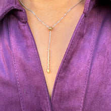 Load image into Gallery viewer, Sterling & 14kt Gold Filled Lariat Necklace