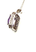 Load image into Gallery viewer, 14kt Gold Ameythst & Pink Sapphire Necklace
