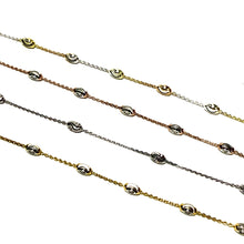 Load image into Gallery viewer, Sterling Station Rice Bead Bracelet