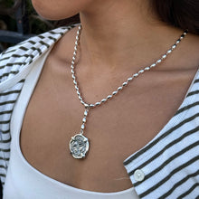 Load image into Gallery viewer, Sterling Replica Atocha Coin & Paperclip Necklace
