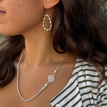 Load image into Gallery viewer, Sterling Triple Wrap Rice Bead & Southern Gate Bracelet/Necklace (LG)