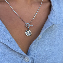 Load image into Gallery viewer, Sterling Replica Atocha Coin & Rice Bead Toggle Necklace (SM)