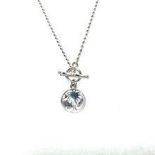 Load image into Gallery viewer, Sterling Reversible Artisan Gate & Rice Bead Toggle Necklace