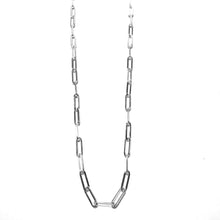 Load image into Gallery viewer, Large Sterling Paperclip Necklace