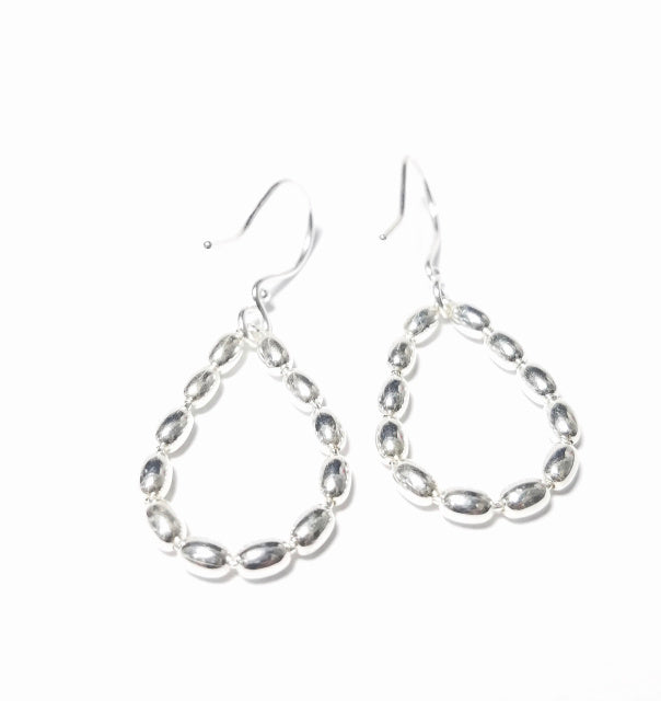 Tear-Drop Rice Bead Earrings