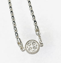 Load image into Gallery viewer, Sterling Triple Wrap Rice Bead & Southern Gate Bracelet/Necklace (XL)