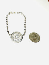 Load image into Gallery viewer, Round Sunburst Artisan Gate & Rice Bead Bracelet