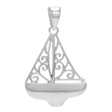 Load image into Gallery viewer, Southern Gates® Harbor Series Sailboat Pendant Necklace