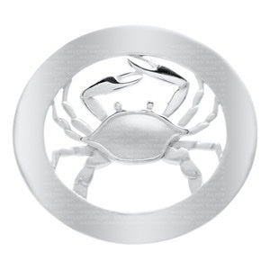 SS OVAL FRAME WITH CRAB