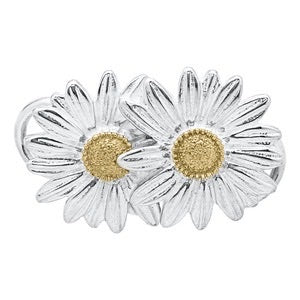 SS/14KT DAISIES CLASP