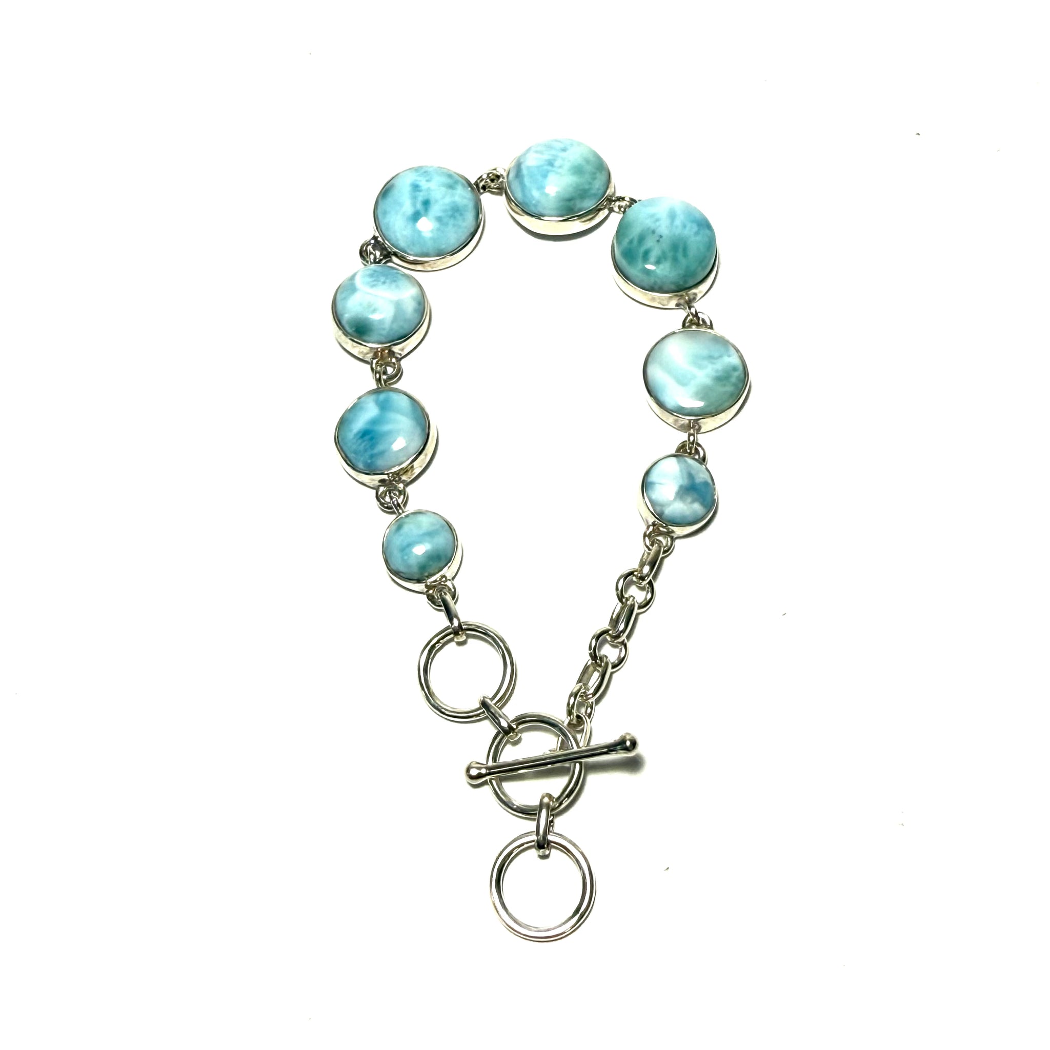 Sterling Larimar Bracelet – Dacuba's Fine Jewelry1