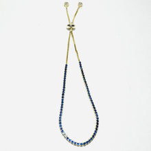 Load image into Gallery viewer, Carolina Blue Sterling vermeil &amp; Austrian Crystal Bracelet
