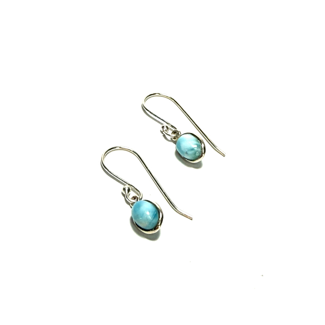 Sterling Larimar Earrings