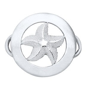 SS STARFISH IN CIRCLE CLASP